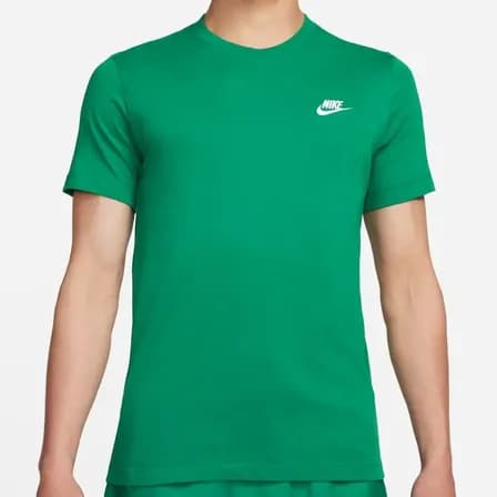 Foto de Camiseta Nike Sportswear Club Masculina Verde-escuro M