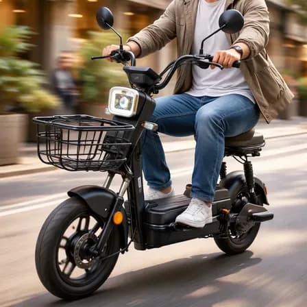 Foto de Bicicleta Elétrica Skyboard 48v-15ah-45km Nfc 2026 Novo Preto 14