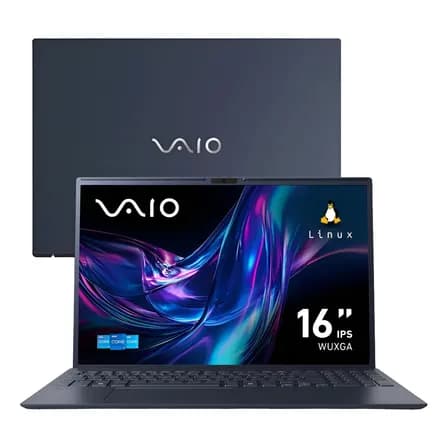 Foto de Notebook VAIO FE16 Intel Core i5-1334U - 13ª Gen Linux Debian 12 - 8GB RAM 256GB SSD Tela 16" IPS WUXGA Antirreflexo - Cinza Grafite - VJFE62F11X-B0911H