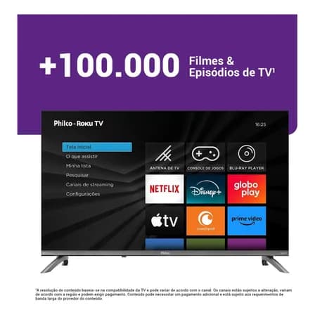 Foto de Smart Tv 32 Philco Roku Tv Dolby Áudio Hdr10 P32crb