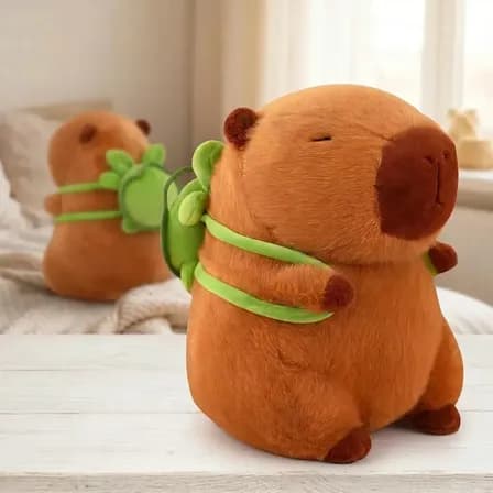 Foto de Capivara Filó Pelúcia Gigante Antialérgica Bichinho De Pelúcia Macio Brinquedo Infantil E Adulto Decoração Quarto Presente Criativo Confortável Seguro Alta Qualidade Brasiliana Tec