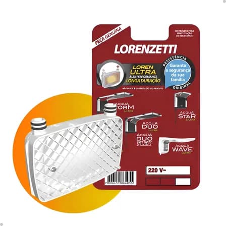 Foto de Resistência Chuveiro Acqua Duo Ultra Lorenzetti 220v 7800w Branco