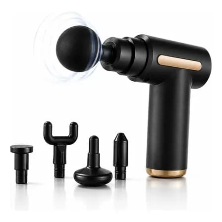 Foto de Massageador Pistola Elétrica Profissional Muscular Portátil 127/220v Preto