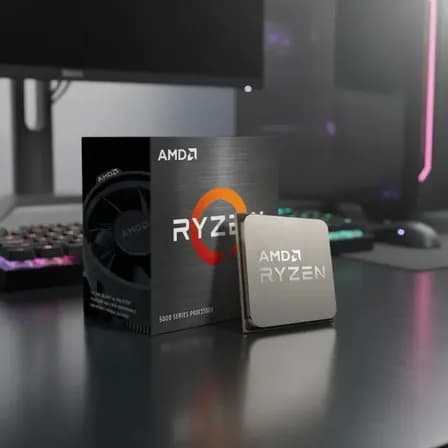 Foto de Processador AMD Ryzen 5 5500 3.6GHz 4.2GHz Max Turbo Cache 16MB AM4