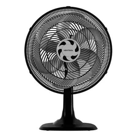 Foto de Ventilador de Mesa Ventisol Turbo 6 Pás 40 cm Preto