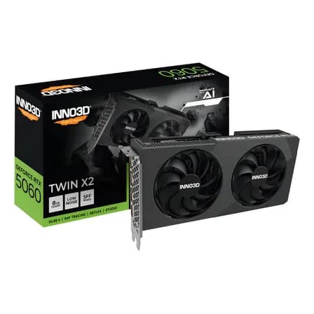 Foto de Placa de Vídeo INNO3D GeForce RTX 5060 Twin X2 8GB GDDR7 128-bit