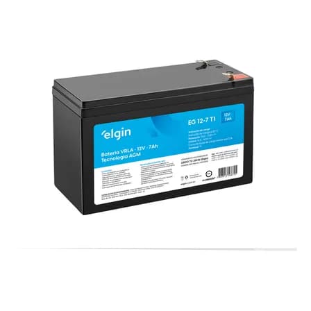 Foto de Bateria Selada Chumbo Vrla 12v 7ah Nobreak / Alarmes / Cercas Elétricas / Ups / Segurança
