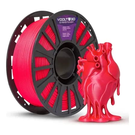 Foto de Filamento Pla Vermelho Velvet 1kg Premium Impressão Nacional