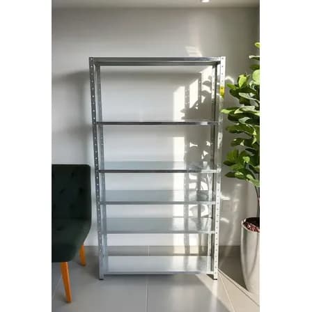 Foto de Estante de Aço Dmecom Industrial com 6 Bandejas para Cozinha ou Escritório