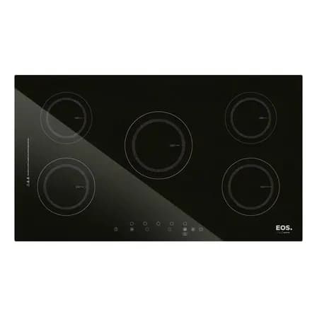 Foto de Cooktop de Indução Cinco Bocas EOS 90cm Preto 9500W ECI05EP 220V