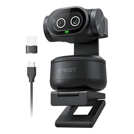 Foto de Emeet PIXY 4k Ai Tracking Autofoco Dual Webcam 300° Ptz Camera Para Pc Ferroso