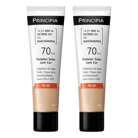 Foto de Principia Kit C/2 Protetor Solar Facial Fps70 Cor 1.0
