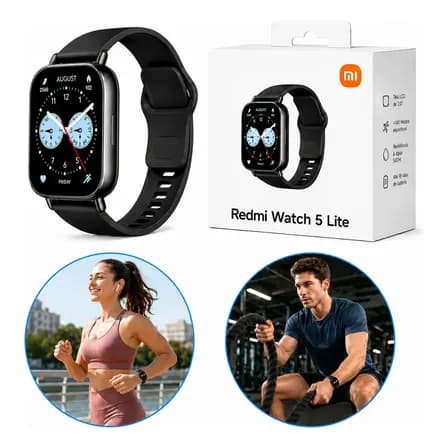 Foto de Relógio Smartwatch Redmi Watch 5 Active Lite Xiaomi Preto Prateado
