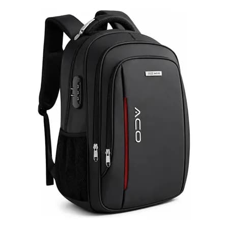 Foto de Mochila Masculina Notebook Impermeável Anti Furto Reforçada 35L Executiva Trabalho Faculdade Escolar Entrada Usb Fone Forpak