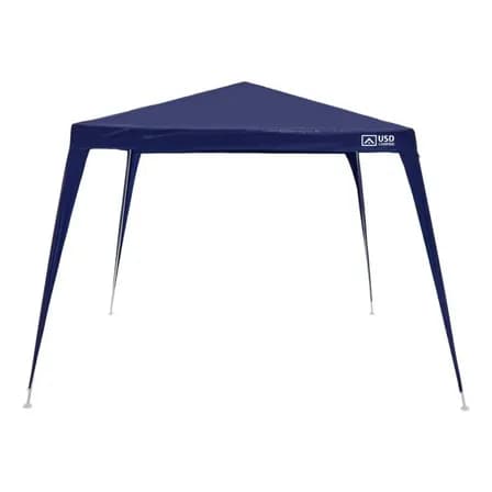 Foto de Tenda Gazebo Azul Polietileno 3x3 Metros Desmontável Camping Praia Pésca Usd