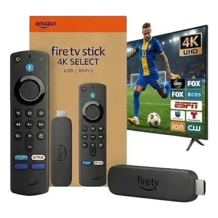 Foto de Amazon Firetv Stick 4k Stick Wi-fi-6 Com Alexa Por Voz Preto Preto De Voz