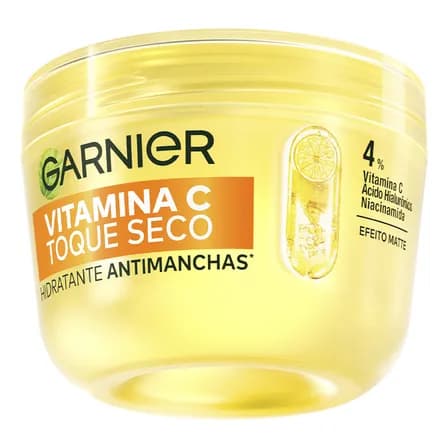 Foto de Gel Creme Hidratante Facial Antimanchas Toque Seco com Vitamina C, Controla a Oleosidade e Uniformiza a Pele, Garnier, 85g