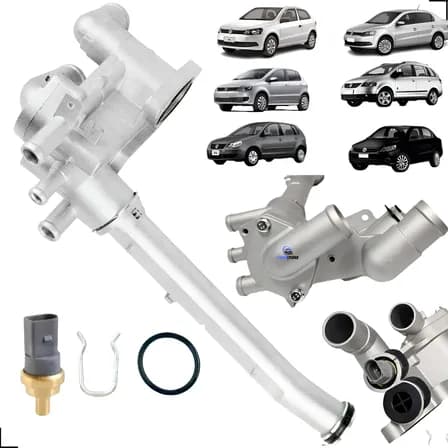 Foto de Cavalete Válvula Termostática Completa Aluminio Gol G5 Flex