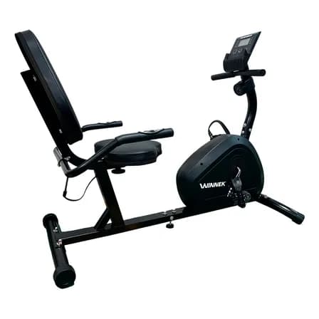 Foto de Bicicleta Ergométrica Horizontal Magnética Winnek Monitor Digital 8 Niveis de ajustes Sensor de pulsaçao Pedal com Cinta Ajustavel