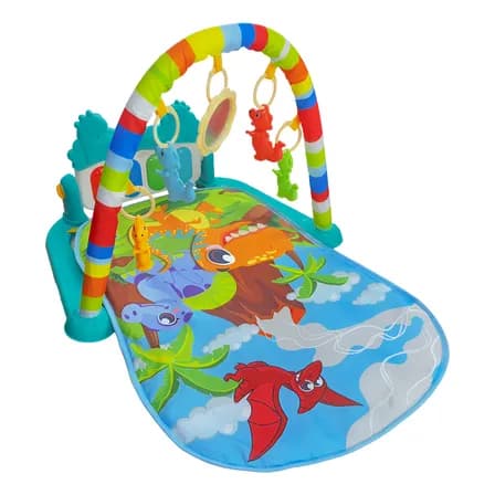 Foto de Tapete de Atividades Para Bebê Piano Play Funny Dino Maxi Baby