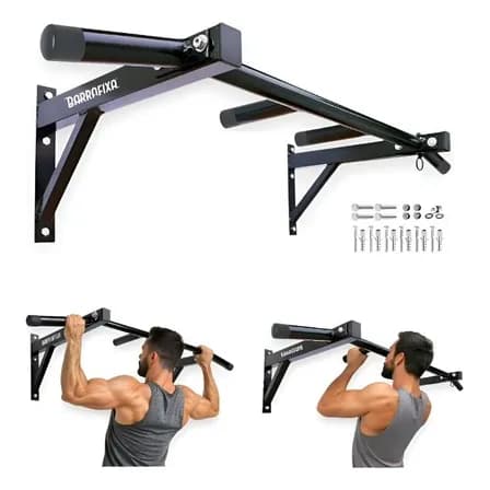 Foto de Barra Fixa De Parede Pull-up Modelo Externo Interno Completa Preto