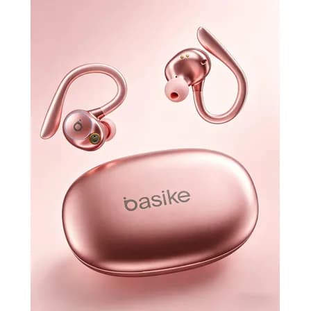 Foto de Fone de Ouvido Bluetooth 5.4 TWS com Ear Clip e Gancho, Som HiFi Graves Potentes e 3D, 50h Bateria e Carga Rápida, ENC Cancelamento de Ruído, IPX6 à Prova d'Água – Ideal para Acade