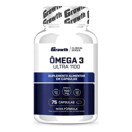 Foto de Ômega 3 Ultra 1100 Óleo De Peixe 75 Softgel Growth Sem Sabor