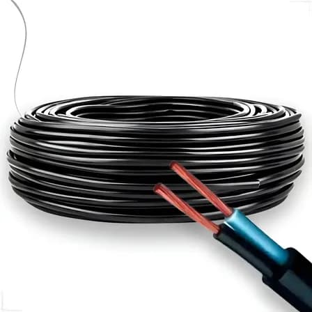Foto de Rolo De Fio Pp 2x2,5mm 2,5mm Rolo 100m Metros Cabo Elétrico
