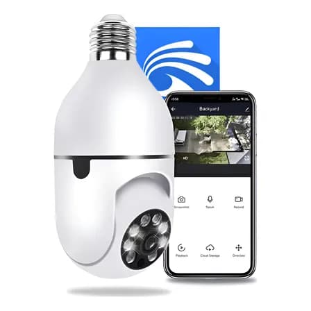 Foto de Câmera Lâmpada De Segurança Wifi Ip App Yoosee Visão Noturna Câmera Segurança Lampada Ip Wifi