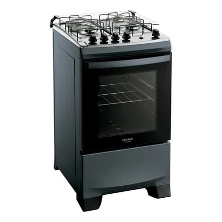 Foto de Fogão 4 Bocas Dako Supreme Mesa de Inox A Gás Titanium Bivolt
