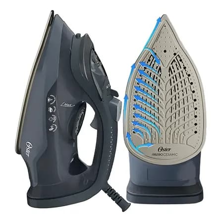 Foto de Ferro A Vapor Cerâmica Oster Linha Aeroceramic Compacto Preto 127v