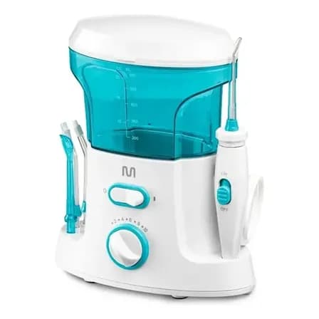 Foto de Irrigador Oral Clearpik Family 600ml Bivolt Com 5 Bicos Para Limpeza Profunda De Aparelhos Ortodônticos Implantes E Gengivas - HC037