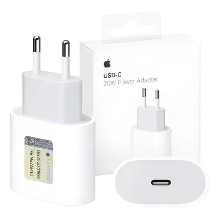 Foto de Carregador Fonte Apple iPhone Turbo Original Usb-c 20w Branco