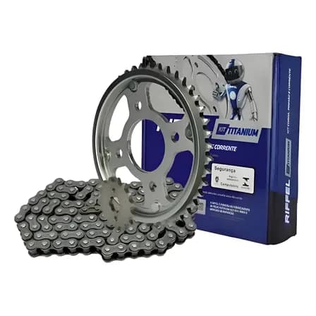 Foto de Kit Transmissão Tração Riffel 71827 Titan 150 2004 A 2015 Cinza