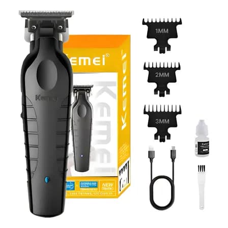 Foto de Kemei Maquina De Acabamento Km 2299 Profissional Cor Black