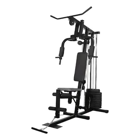 Foto de Estação De Musculação 45kg Academia Em Casa Multi Exercícios Preto