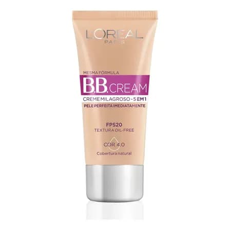 Foto de Bb Cream L'oréal Paris Creme Milagroso 5 Em 1 Fps 20 Médio Cor 4.0 30ml