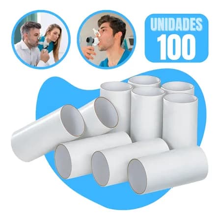 Foto de Bocal Para Espirometria 28mm Descartável Pacote 100 Unidades
