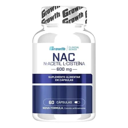 Foto de (nac) N-acetil L-cisteina 60 Cápsulas Growth Supplements Sem Sabor
