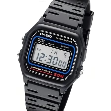 Foto de Relógio Casio Masculino Digital Preto de Resina W-59-1VQ