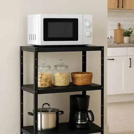 Foto de Balcão De Ferro Multiuso Para Cozinha Ou Lavanderia Preto