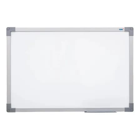 Foto de Lousa Quadro Branco 100x70 Soft Alumínio + 5 Caneta Apagador