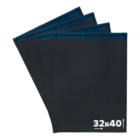 Foto de Envelope Segurança 32x40 Cinza Embalagem De Envio 1000 Uni Cinza-escuro