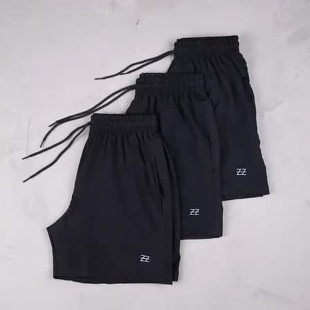 Foto de Kit 3 Bermudas Masculinas Academia Treino Praia Verão Fit