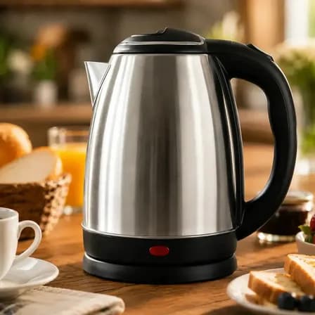 Foto de Chaleira Elétrica Inox 1,8 Litros com Desligamento Automático e Base Giratória