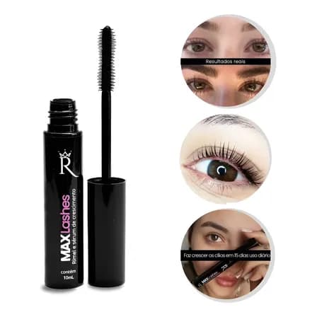 Foto de Max Lashes 2em1 Sérum De Tratamento E Rimel Preto