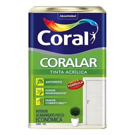 Foto de Tinta Coralar Anti Mofo Acrilica Coral Escolha Sua Cor!!