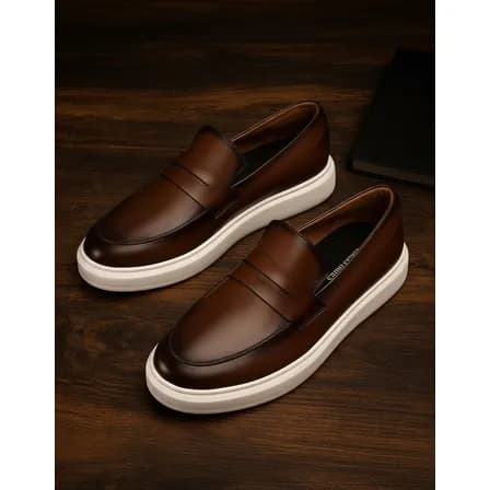 Foto de Sapato Loafer Masculino Mocassim Couro Casual Comfort Luxo