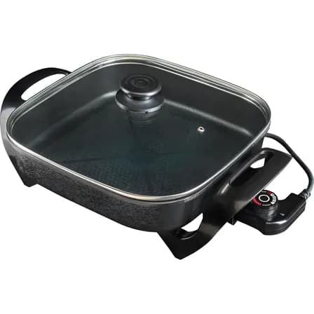 Foto de Panela Multifuncional Elétrica Quadrada 30cm Grill Antiaderente Portátil Mangiare Agratto Apeq01i