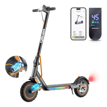 Foto de Patinete Eletrico 500w Sistema De Suspensao Autonomia 30km Preto